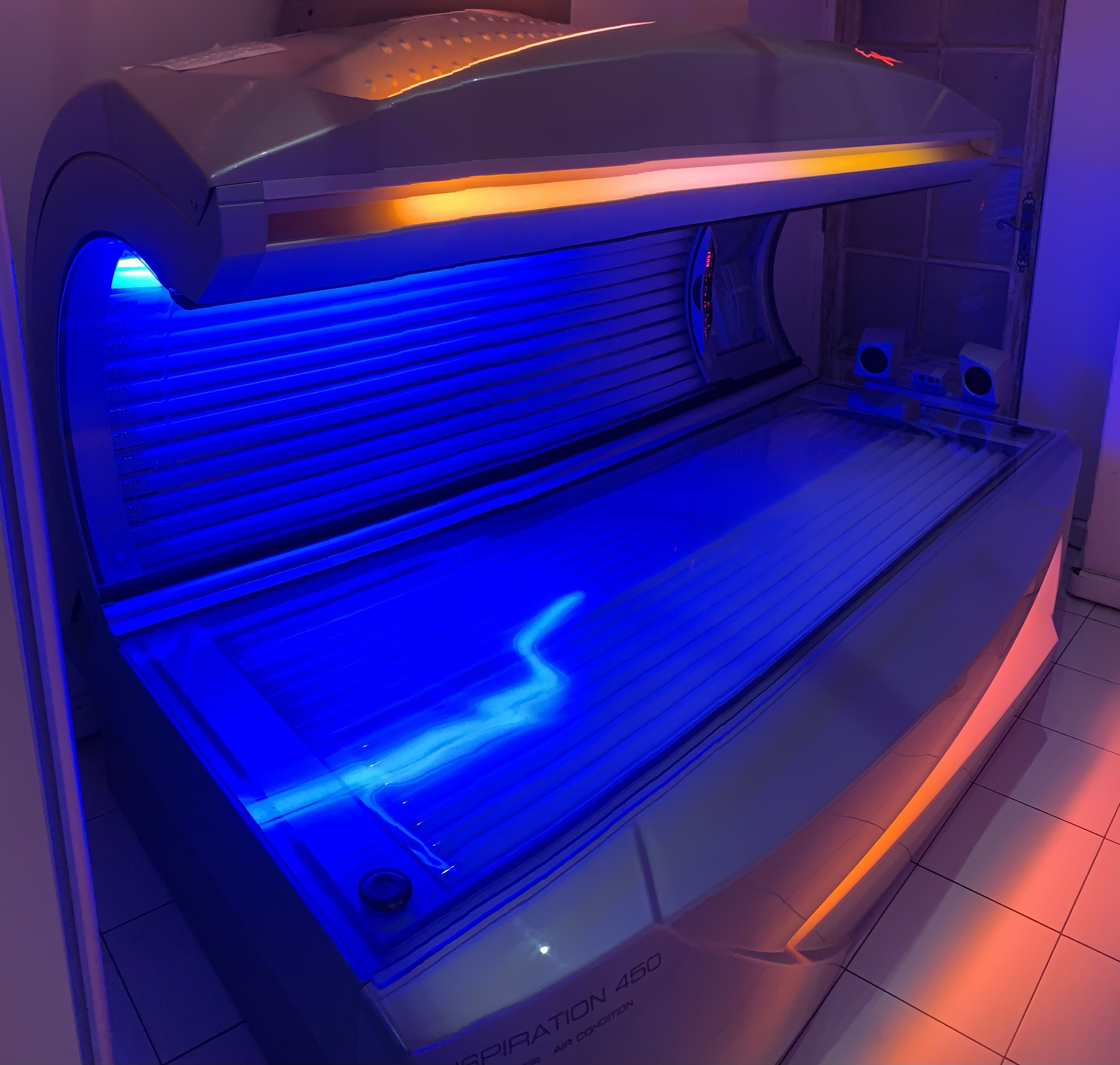 interieur cabine bronzage